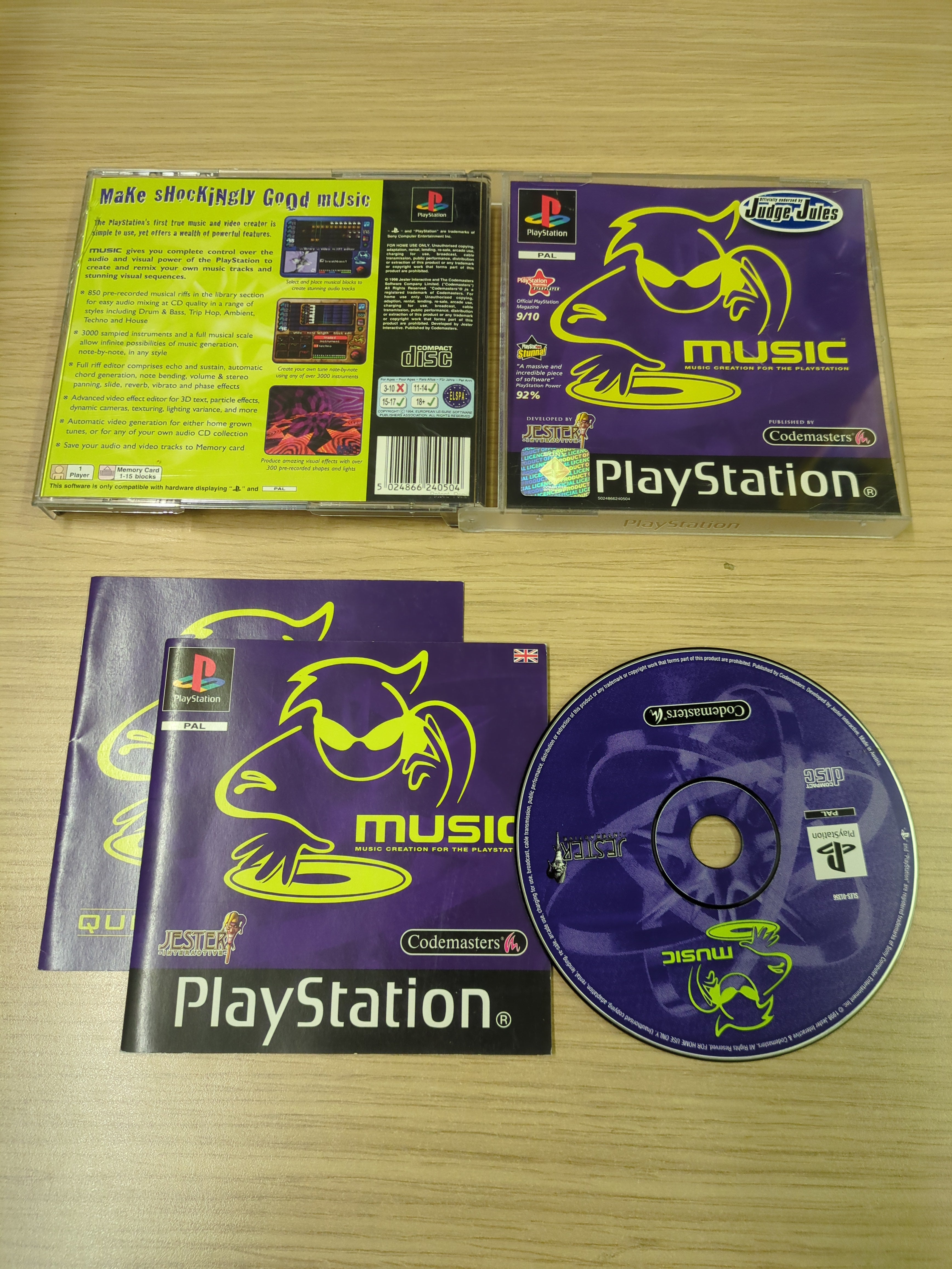 Music Sony PS1 game Music Sony PS1 game